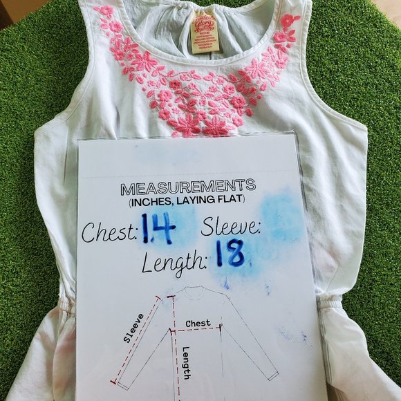 Set of 3 Girls Sleeveless & Long Sleeve Holiday and Summer Tops, Size M (7-8) - Picture 4 of 16